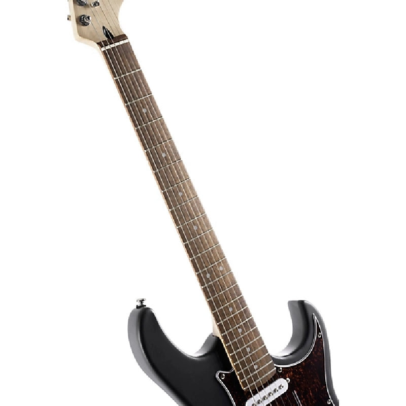 Cort G110 Electric Guitar. Open Pore Cherry. Fretboard View