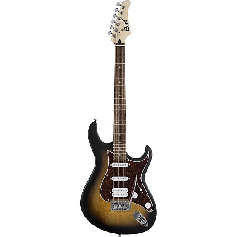 Cort G110 Electric Guitar. Open Pore Sunburst Full View