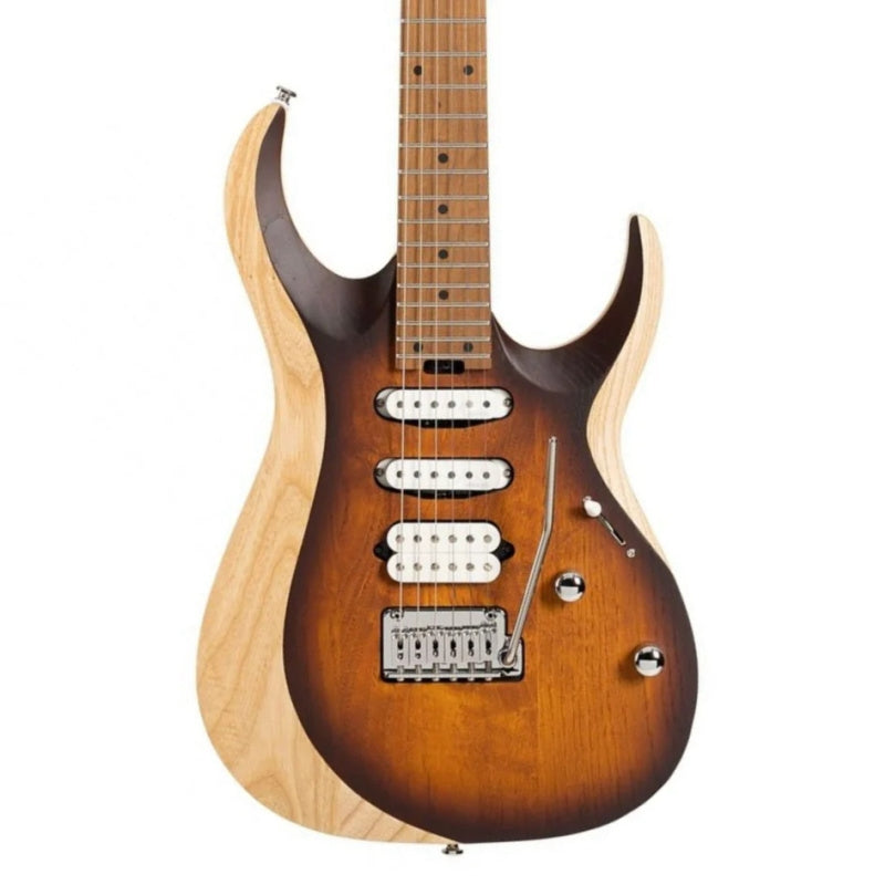 Triality Cort X700 Triality Electric Guitar. Open Pore Vintage Burst — MusicStox