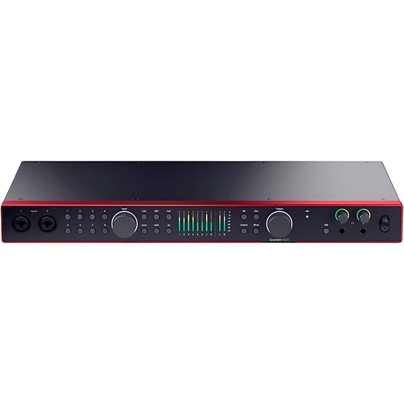 Focusrite Scarlett 18i20 (4th Gen) USB Audio Interface top view