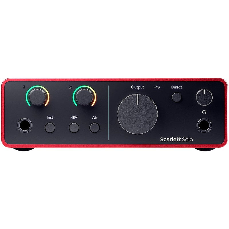 Focusrite Scarlett Solo (4th Gen) – front controls view
