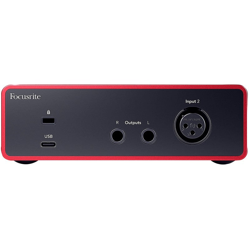 Focusrite Scarlett Solo Studio Bundle rear view