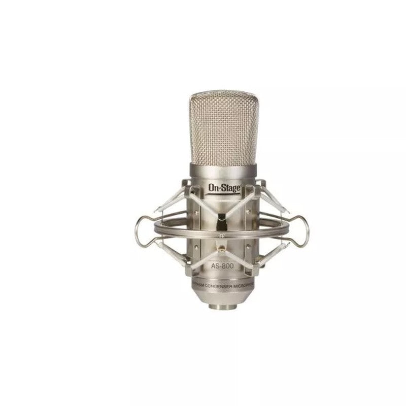 On-Stage AS800 Large-Diaphragm FET Condenser Microphone – side view