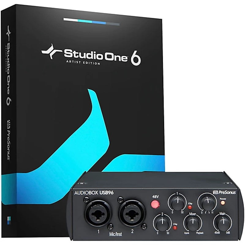 presonus-audiobox-usb-96-25th-anniversary-edition-audio-interface-with-studio-one-software packaging view