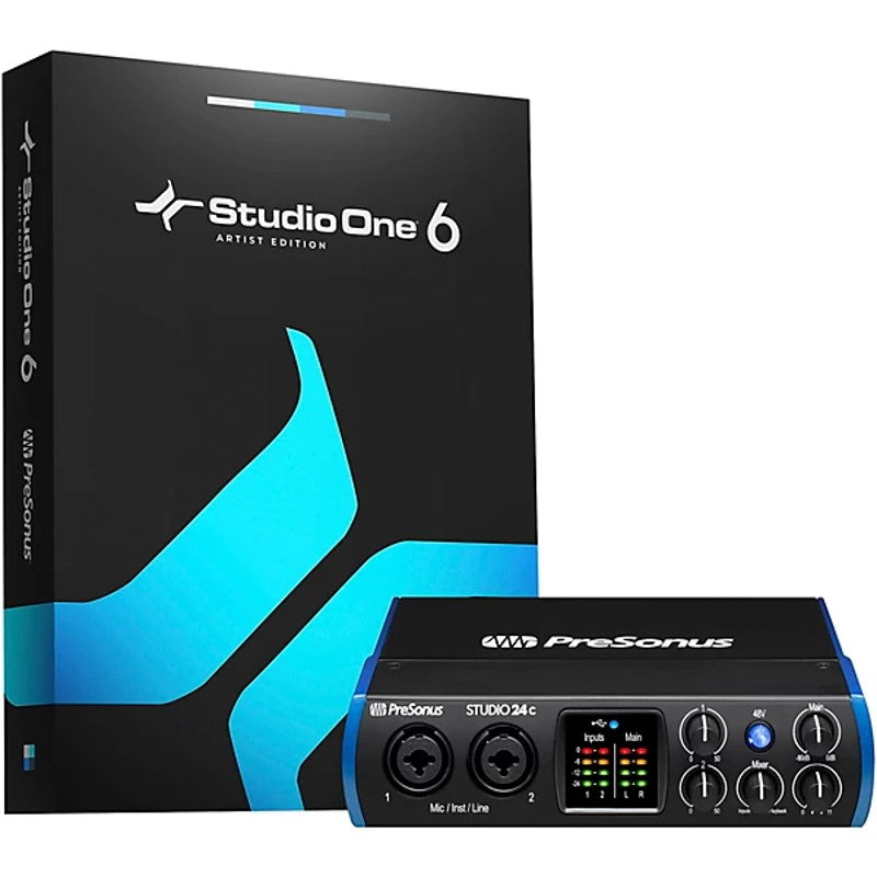 presonus-studio-24c-usb-c-audio-interface-wtih-studio-one-software view